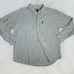 Abercrombie & Fitch Men’s Button-Down Shirt L Green White Red Plaid Long Sleeve